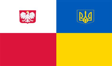 polish and ukraine flag image